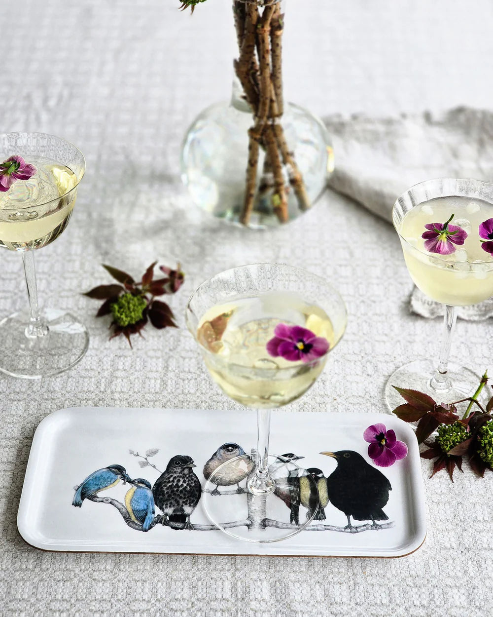 Cocktailbricka fåglar - Naturboden