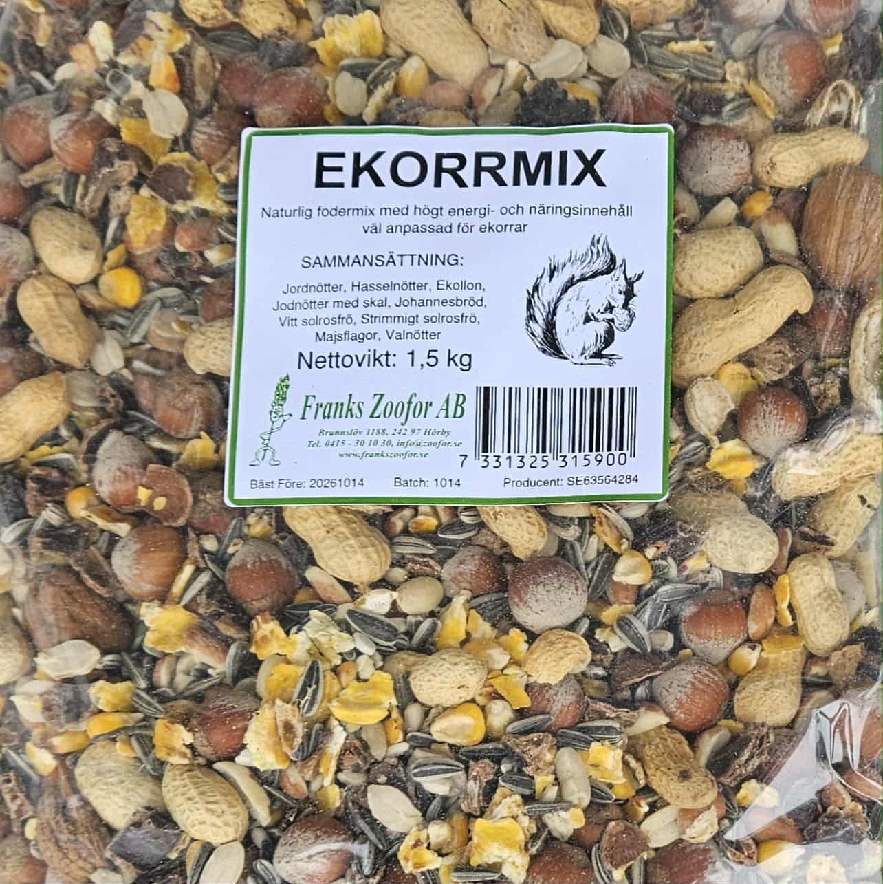 Ekorrmix 1,5 kg - Naturboden