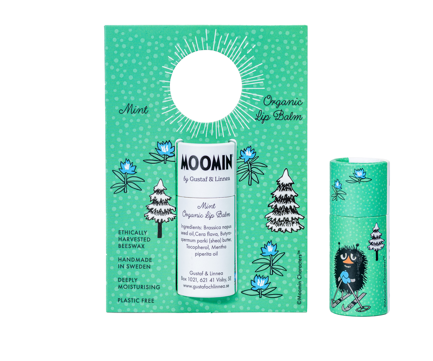 Läppcerat Moomin Mint med bivax - Naturboden