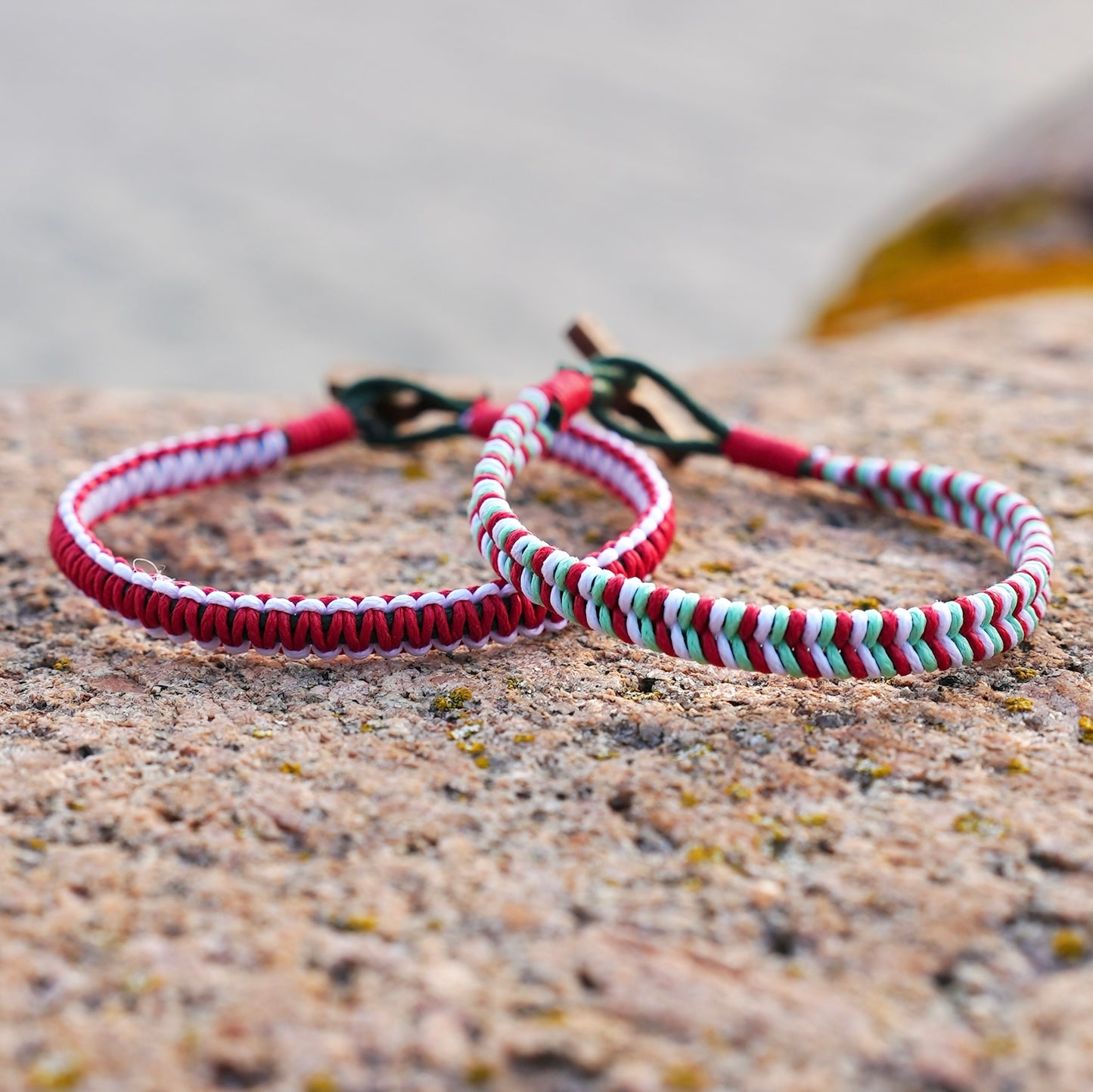 Cleansea jularmband röd/vit och polka - Naturboden