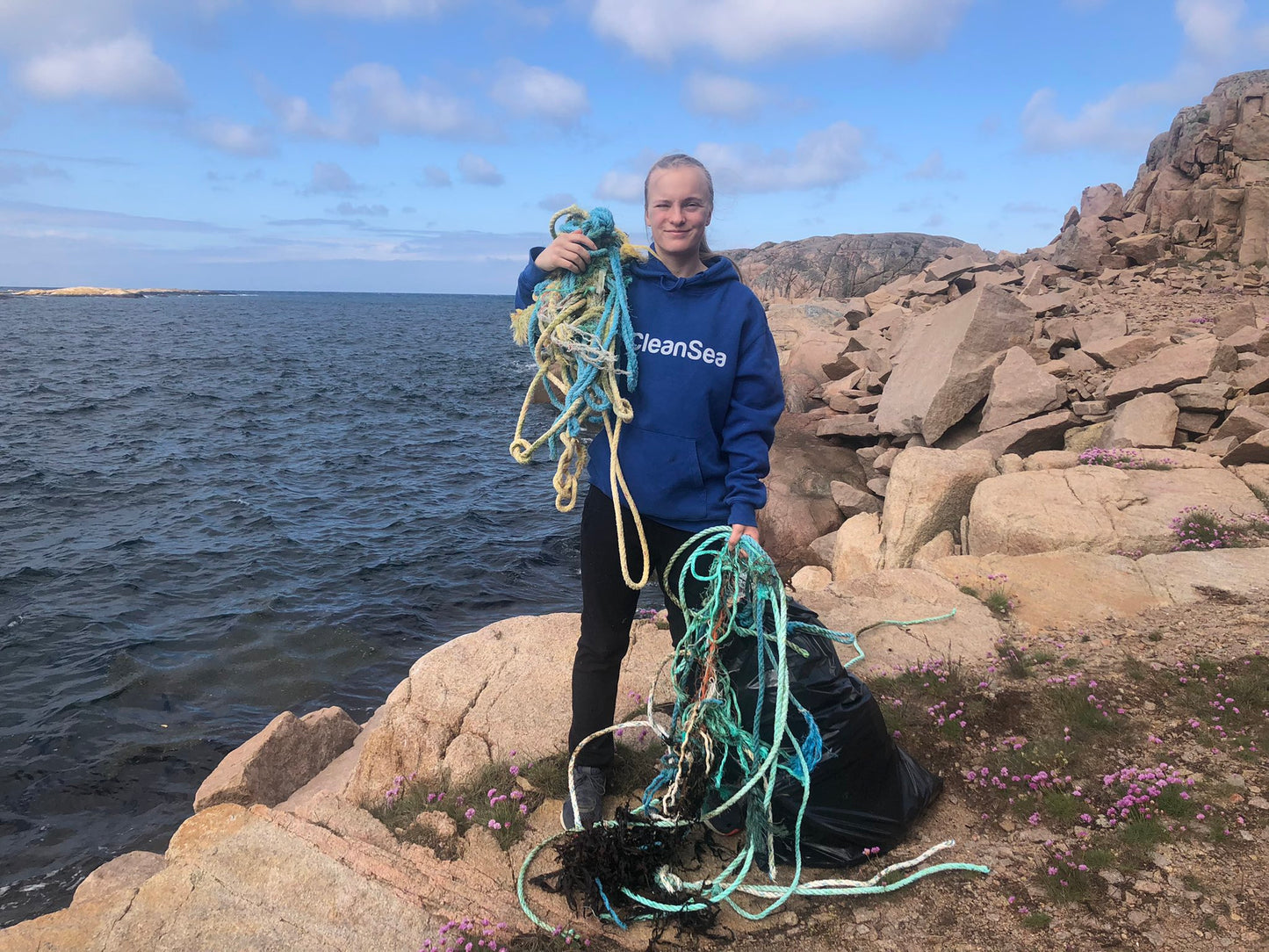 Mikaela grundare CleanSea har gjort en insats