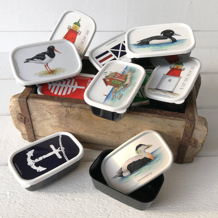 Miniboxar med skärgårdsmotiv - Naturboden