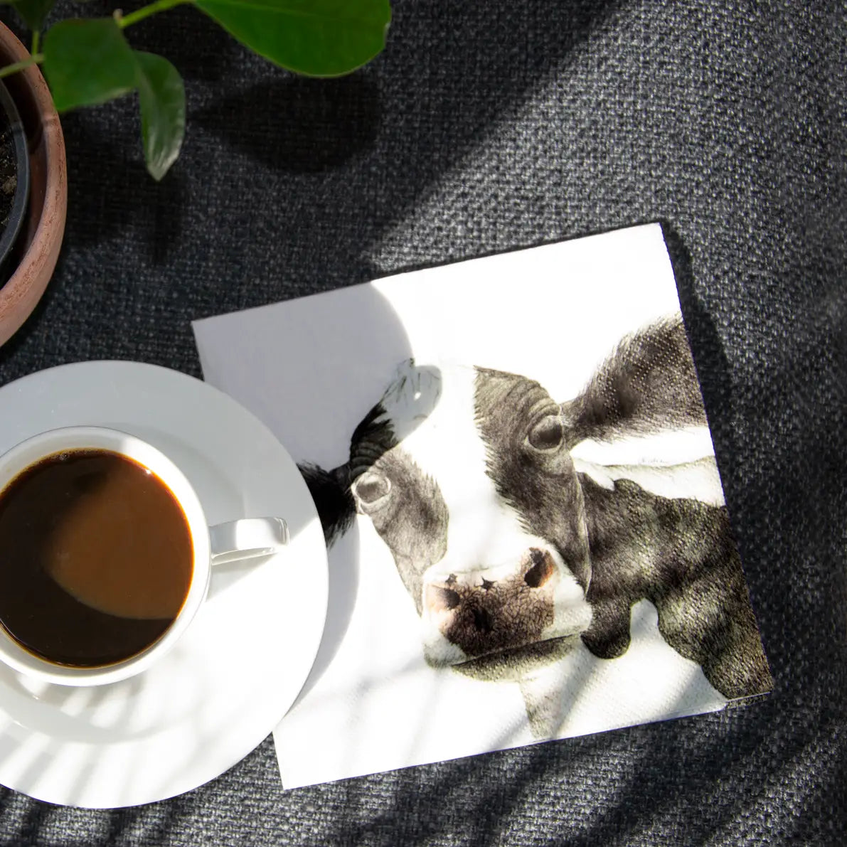 Servetter 20-p kossan Rosa - Naturboden