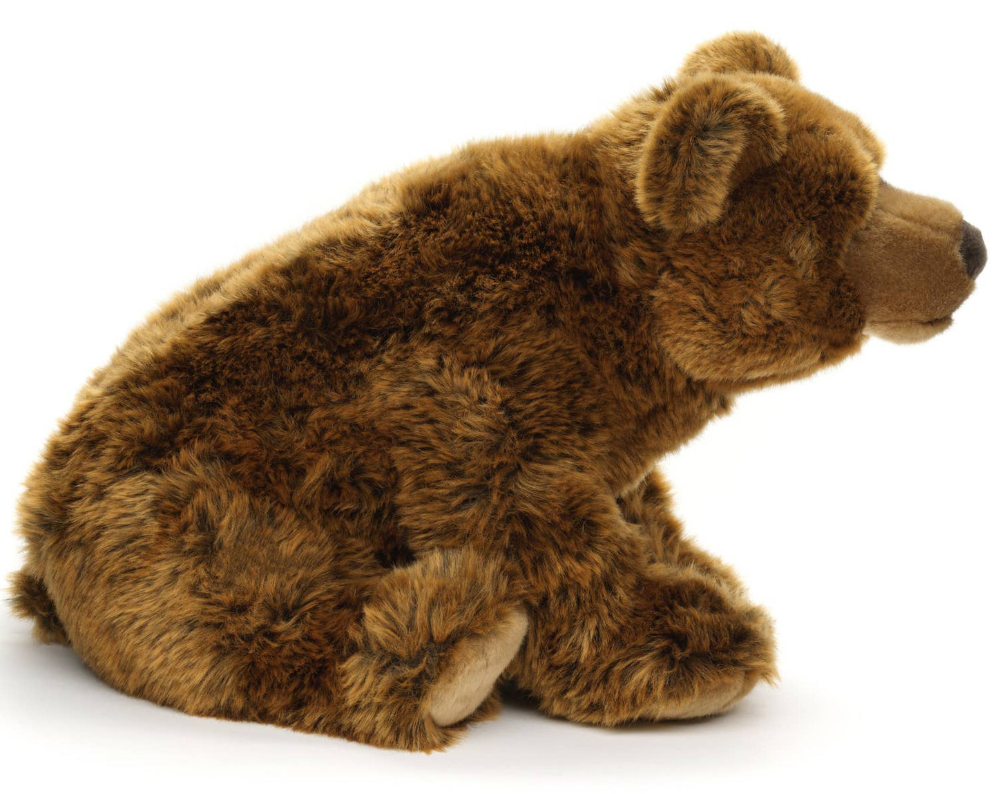 Stor brun björn sittande - 43 cm lång - mjukisdjur - Naturboden