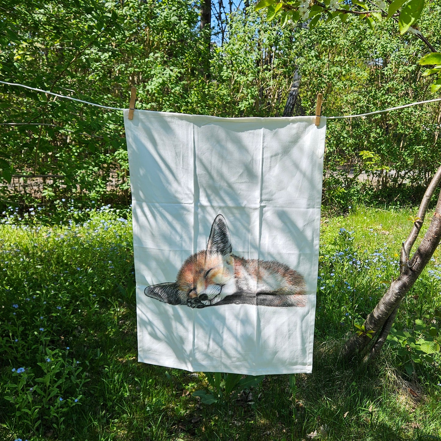 Kökshandduk - Räv Ekologisk bomull - Naturboden