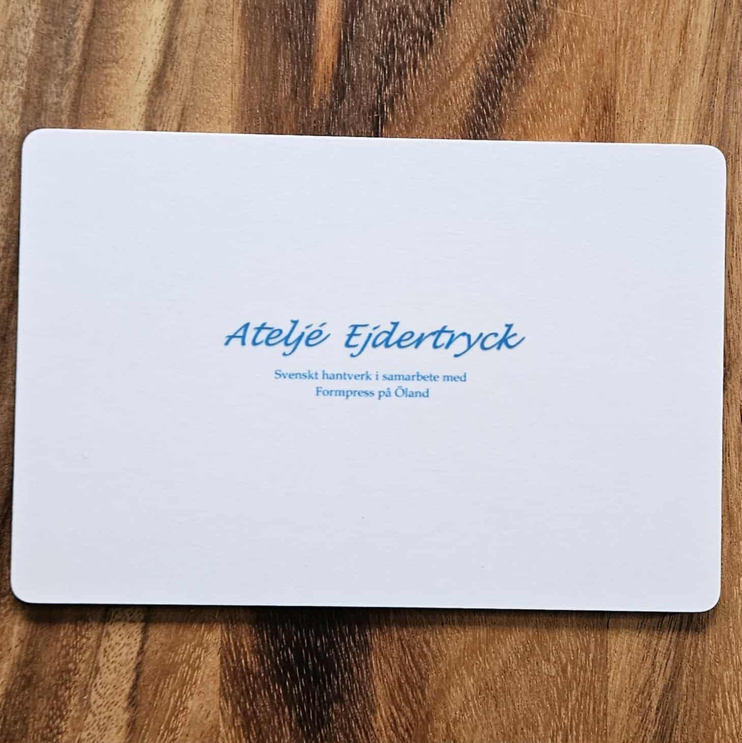 Smörgåsunderlägg baksida Ateljé Ejdertryck - Naturboden