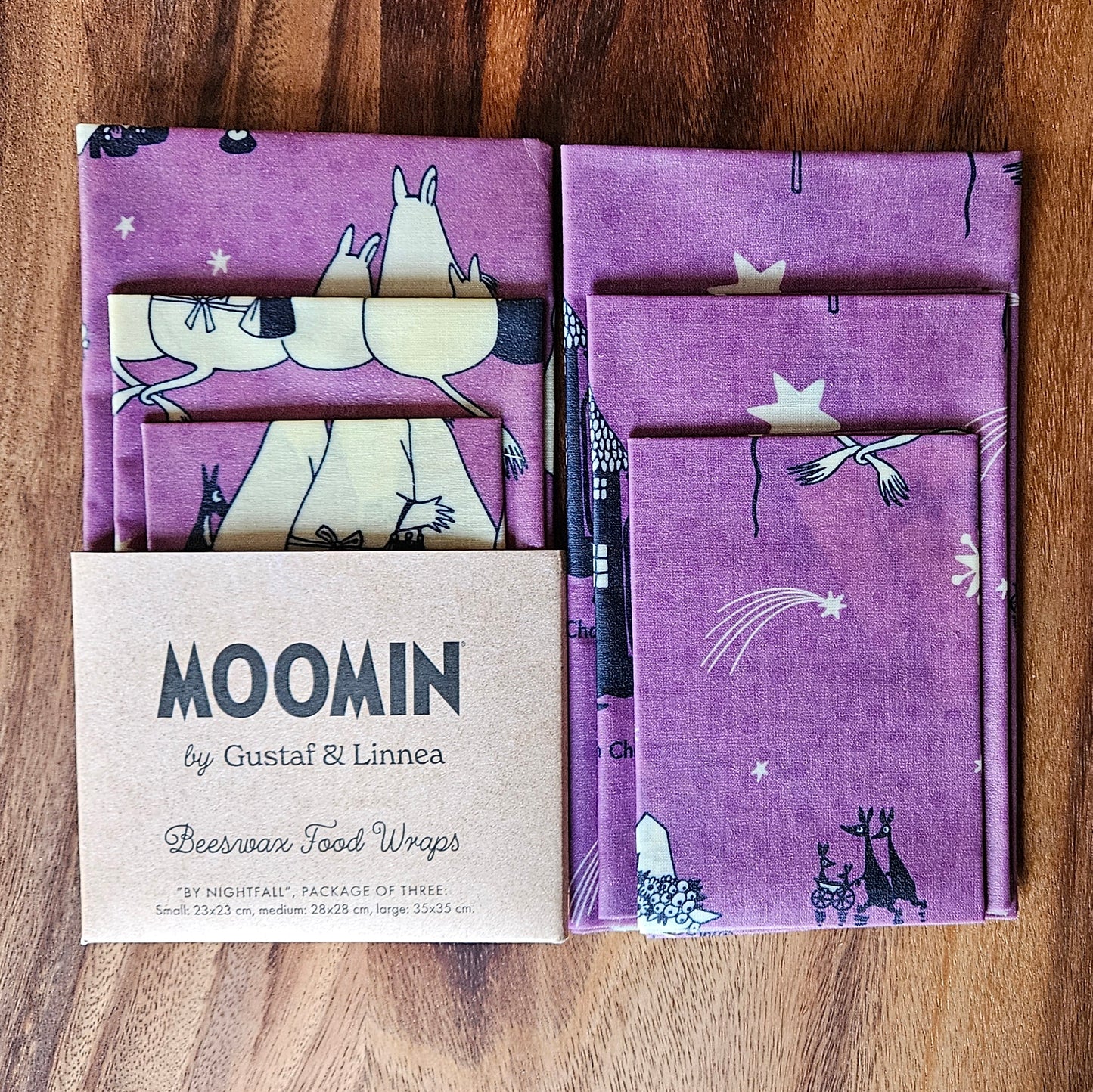 Bivaxdukar 3-p Moomin "By nightfall"