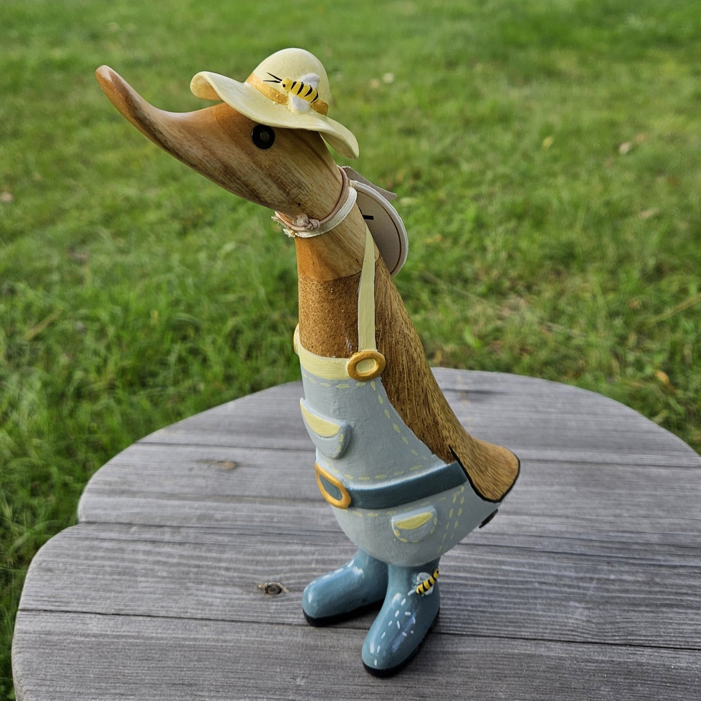 Flora anka i bambu, biodlare med gul hatt - Naturboden