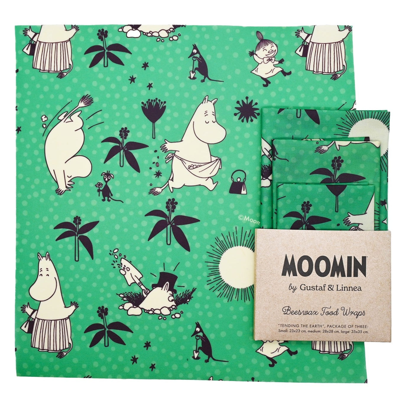 Bivaxdukar 3-p Moomin "Tending the earth"