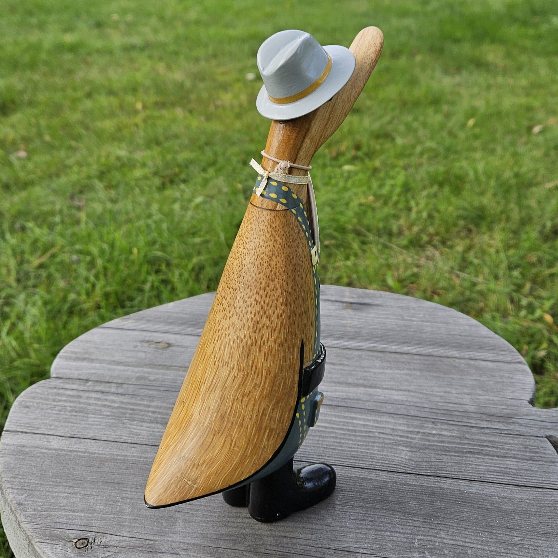 Löpanka i bambu, beekeeper, Bumble med blå kläder och hatt - Naturboden