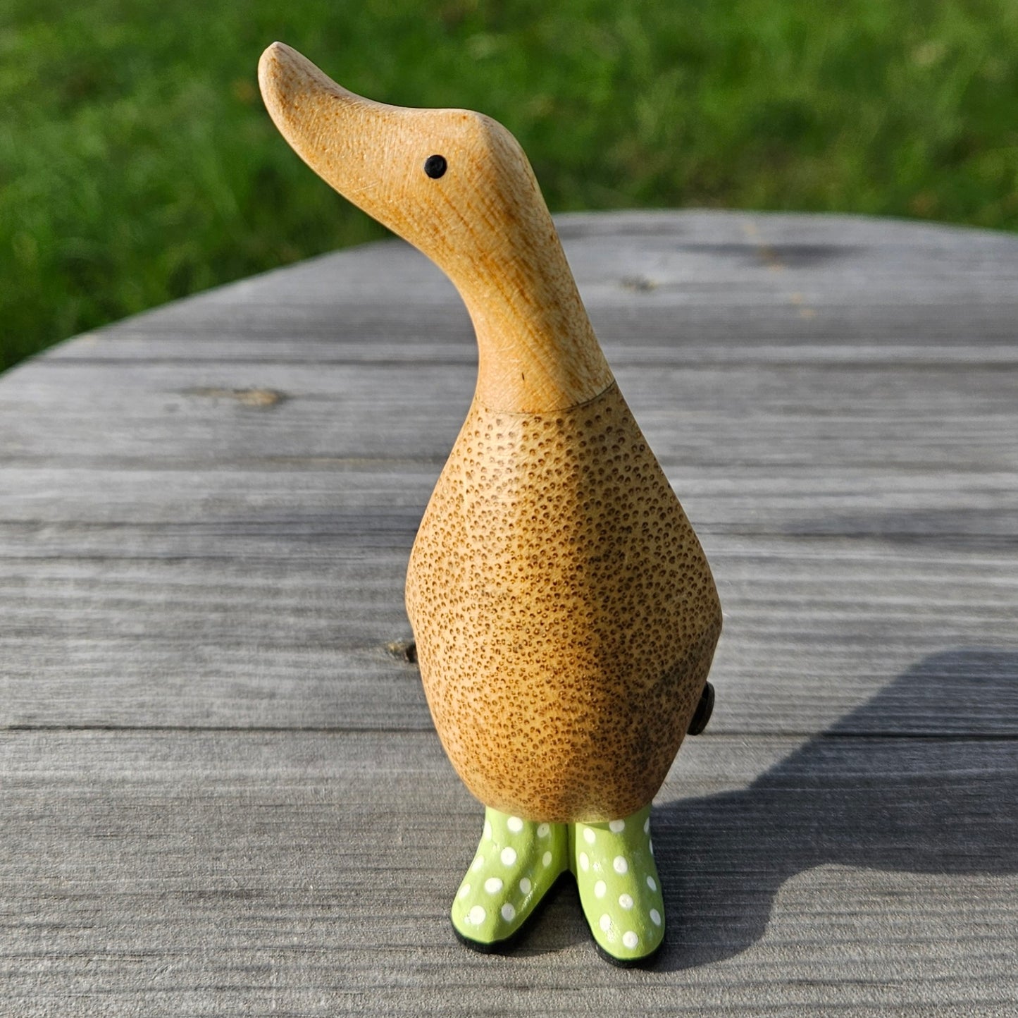 Dinky duck med gröna stövlar -  Naturboden
