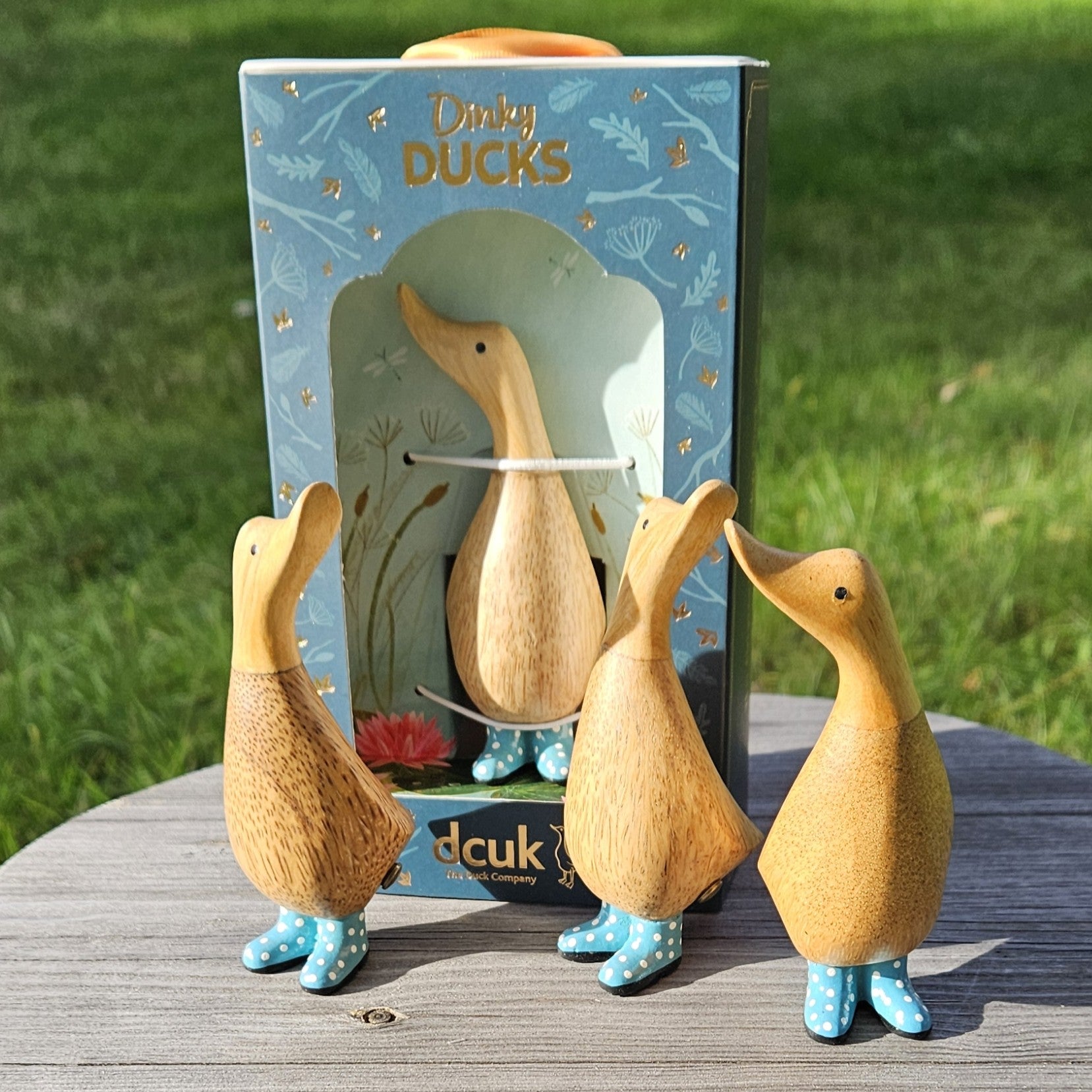 Dinky Ducks med blå stövlar - Naturboden