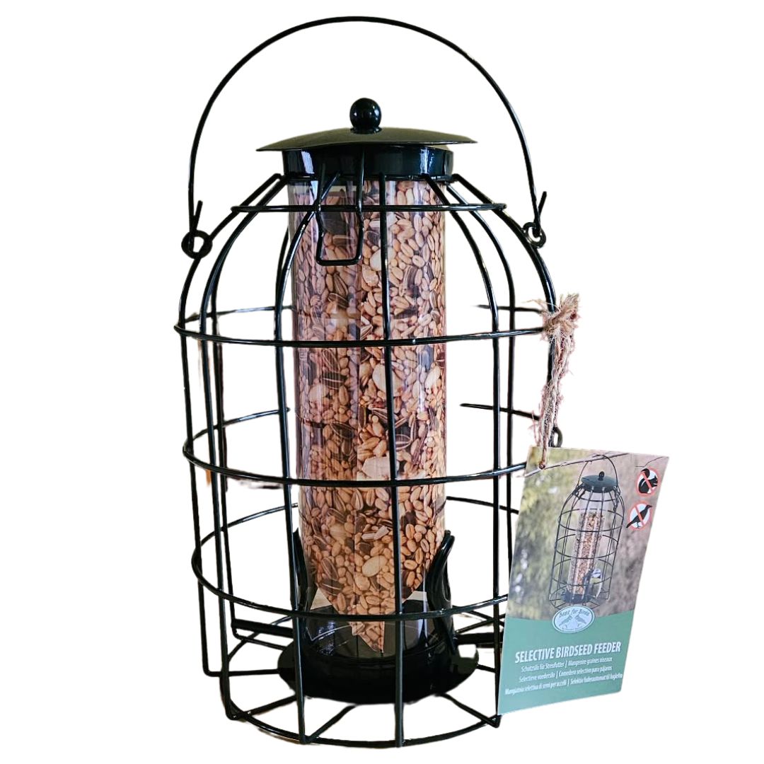 Fröautomat med galler till småfåglar - Naturboden
