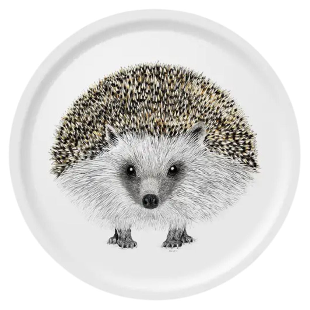 Bricka - Igelkott rund 36 cm - Naturboden