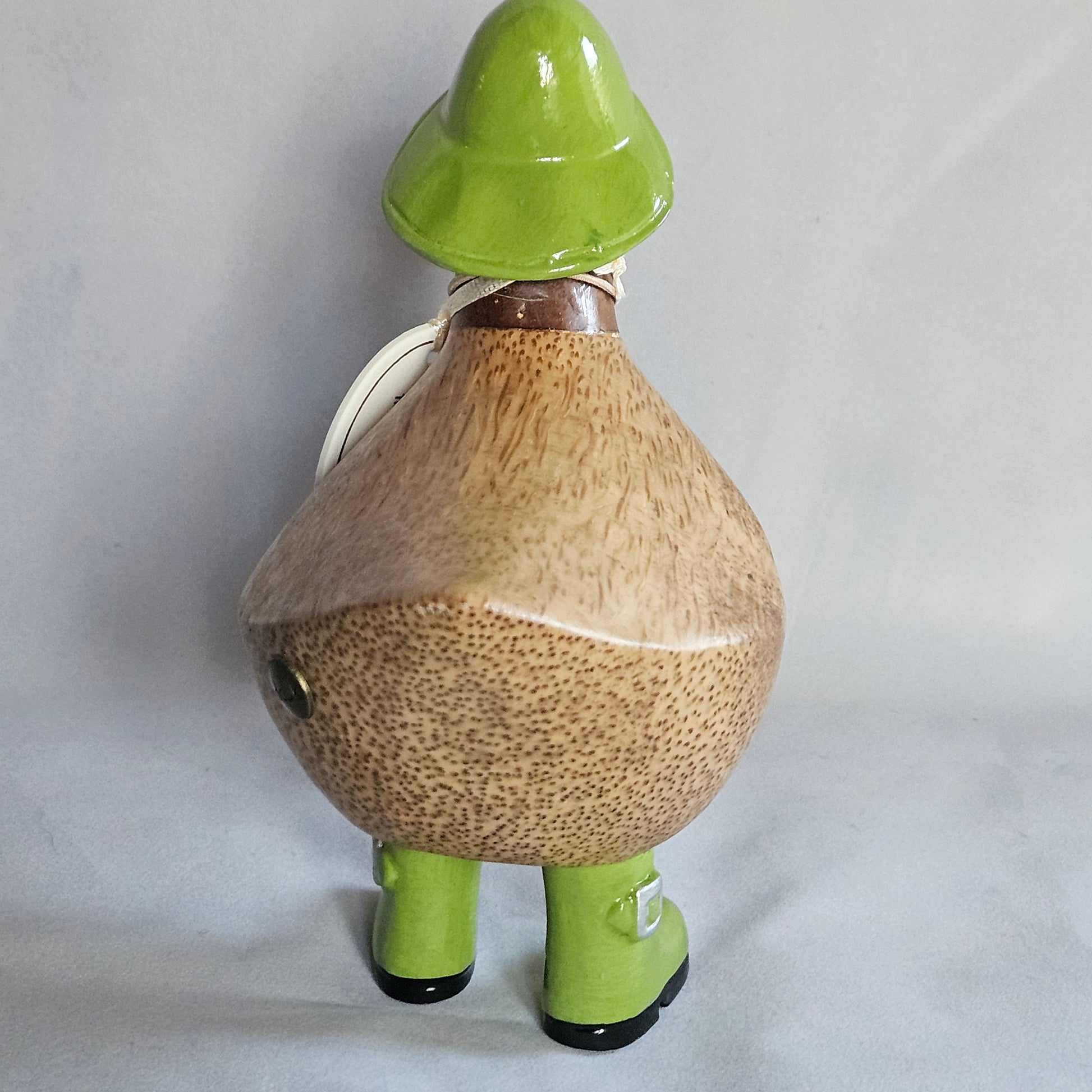 anka i bambu med grönt regnställ rygg - Naturboden