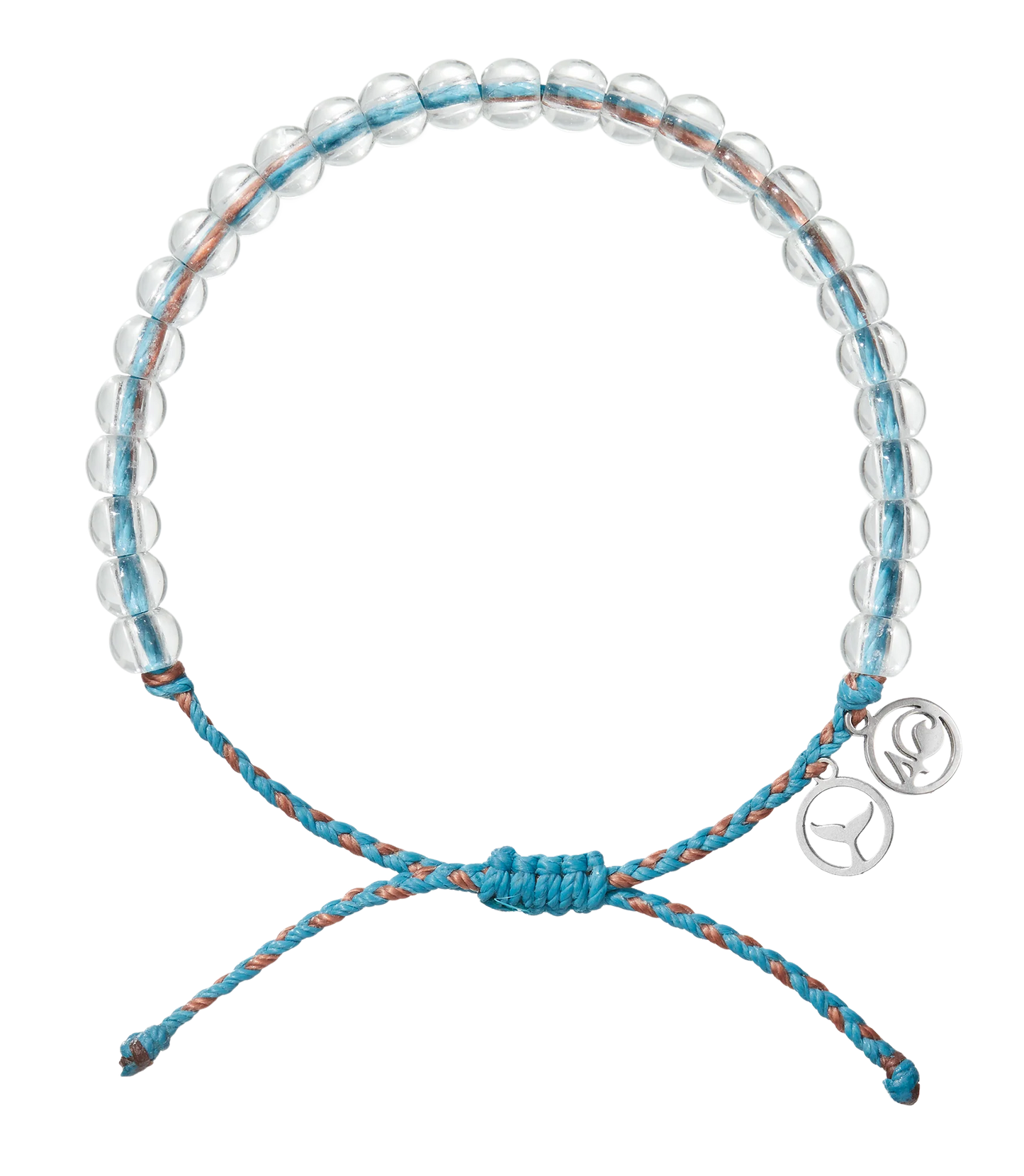 Armband 4ocean knölval turkos/brons