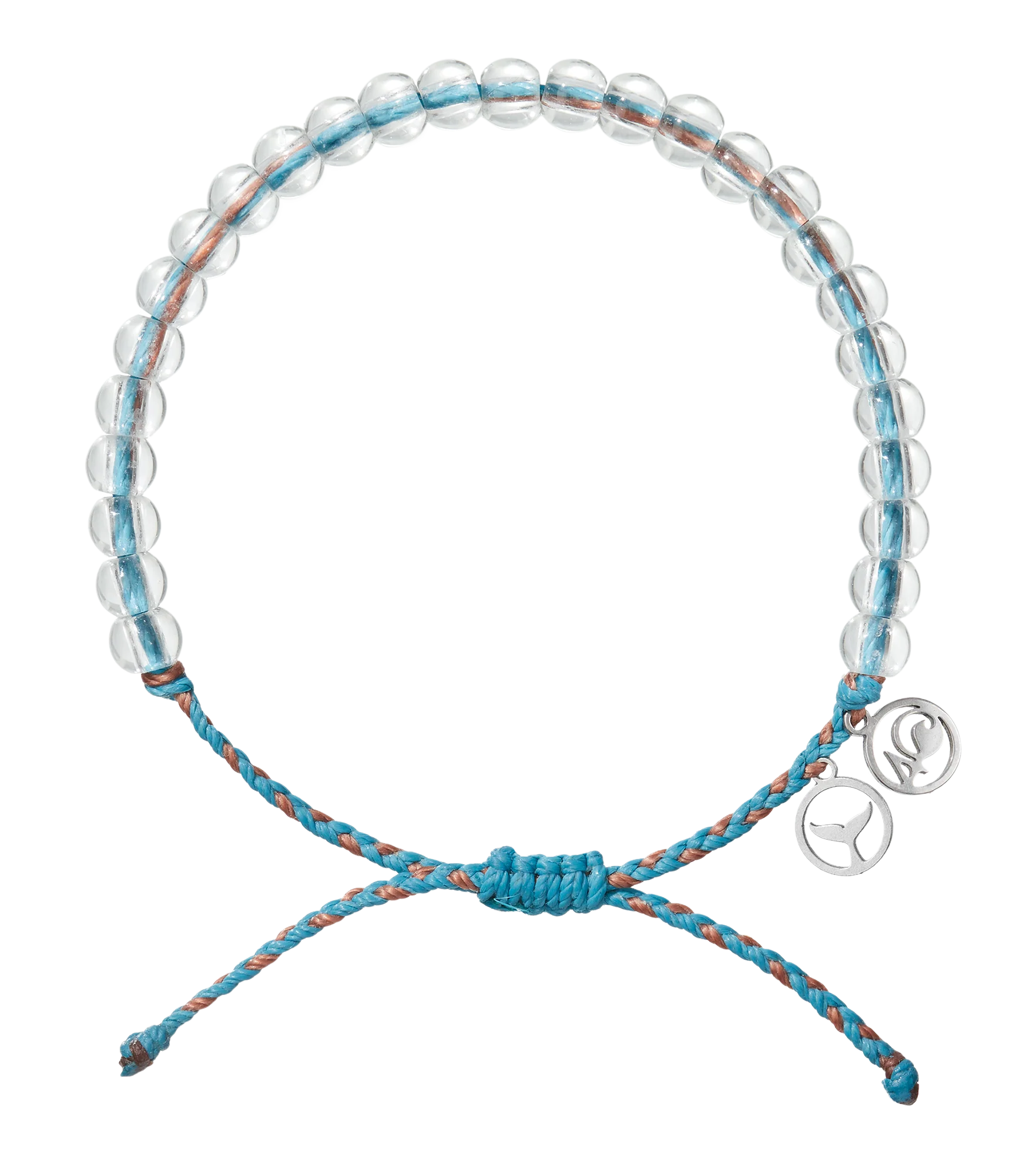 Armband 4ocean knölval turkos/brons