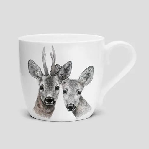 Keramikmugg med ett par rådjur - Naturboden