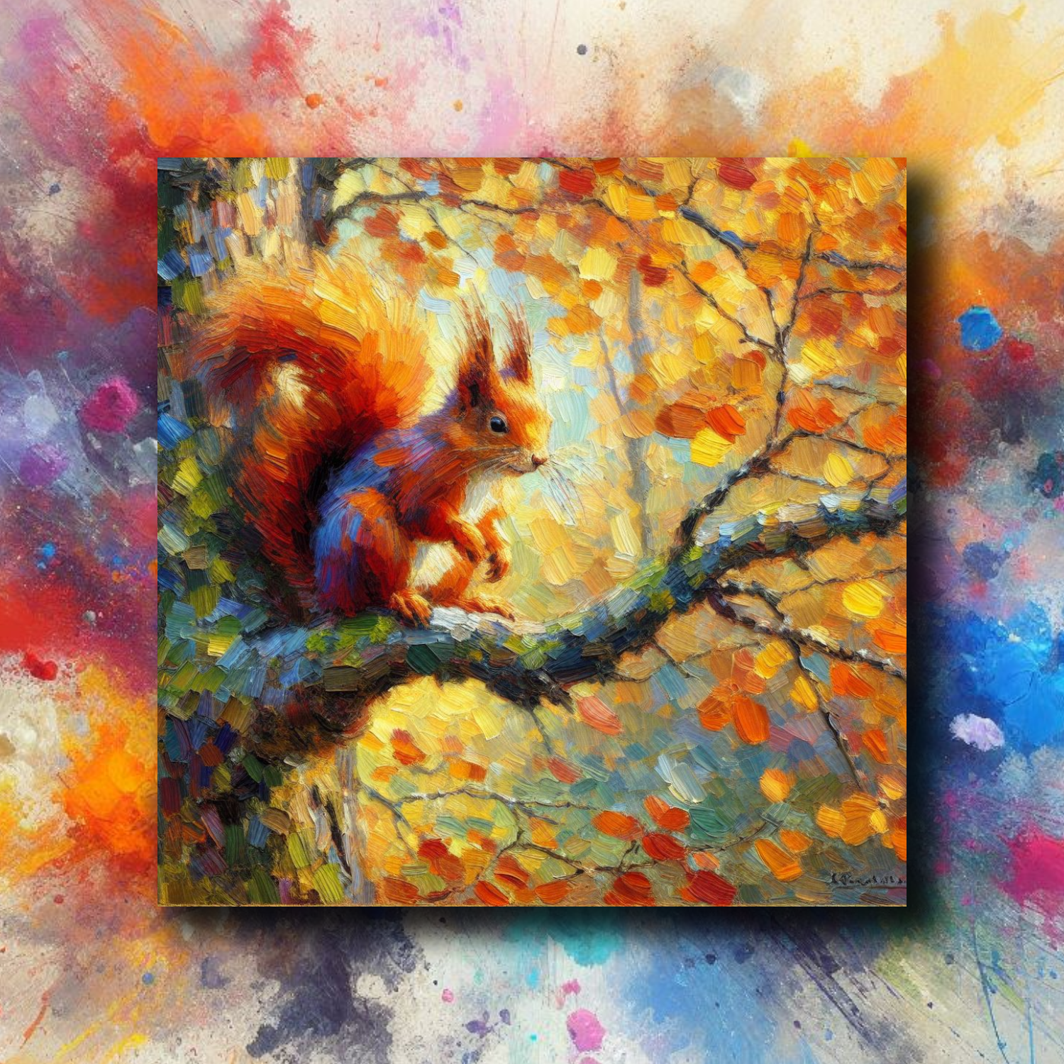 Kylskåpsmagnet ekorre - Naturboden