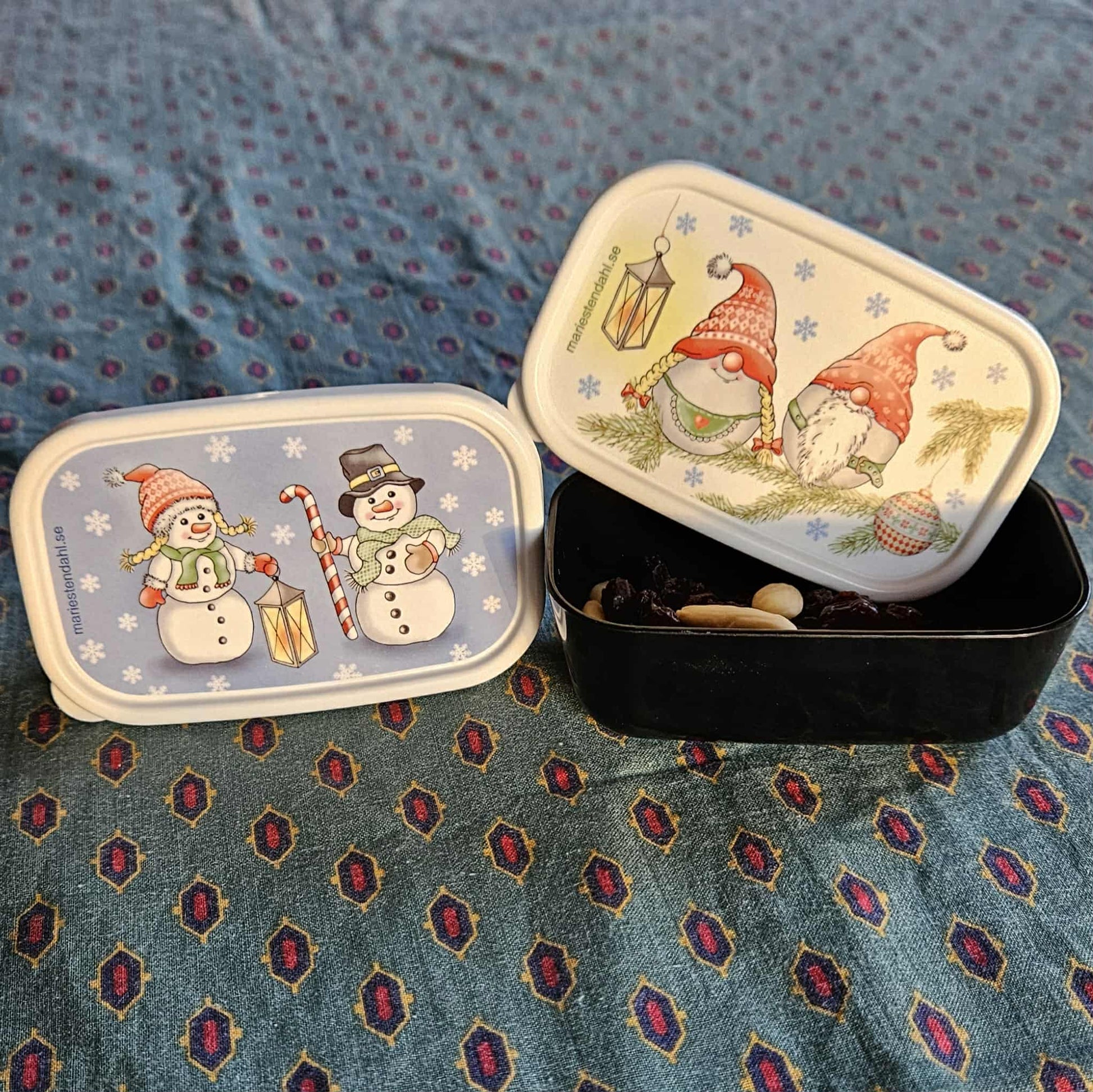 Miniboxar med jul och vintermotiv - Naturboden