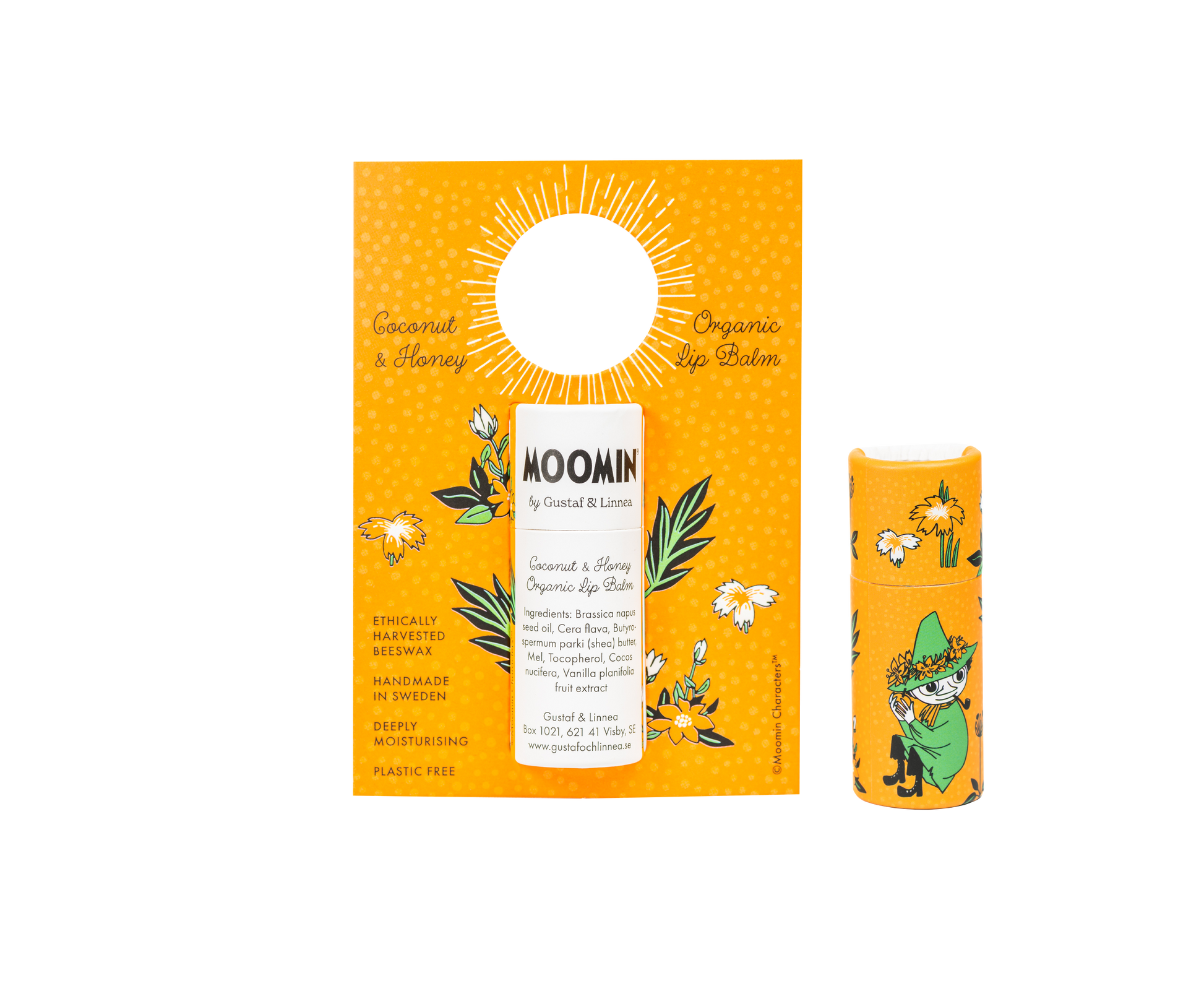 Läppcerat Moomin Kokos & honung med bivax - Naturboden