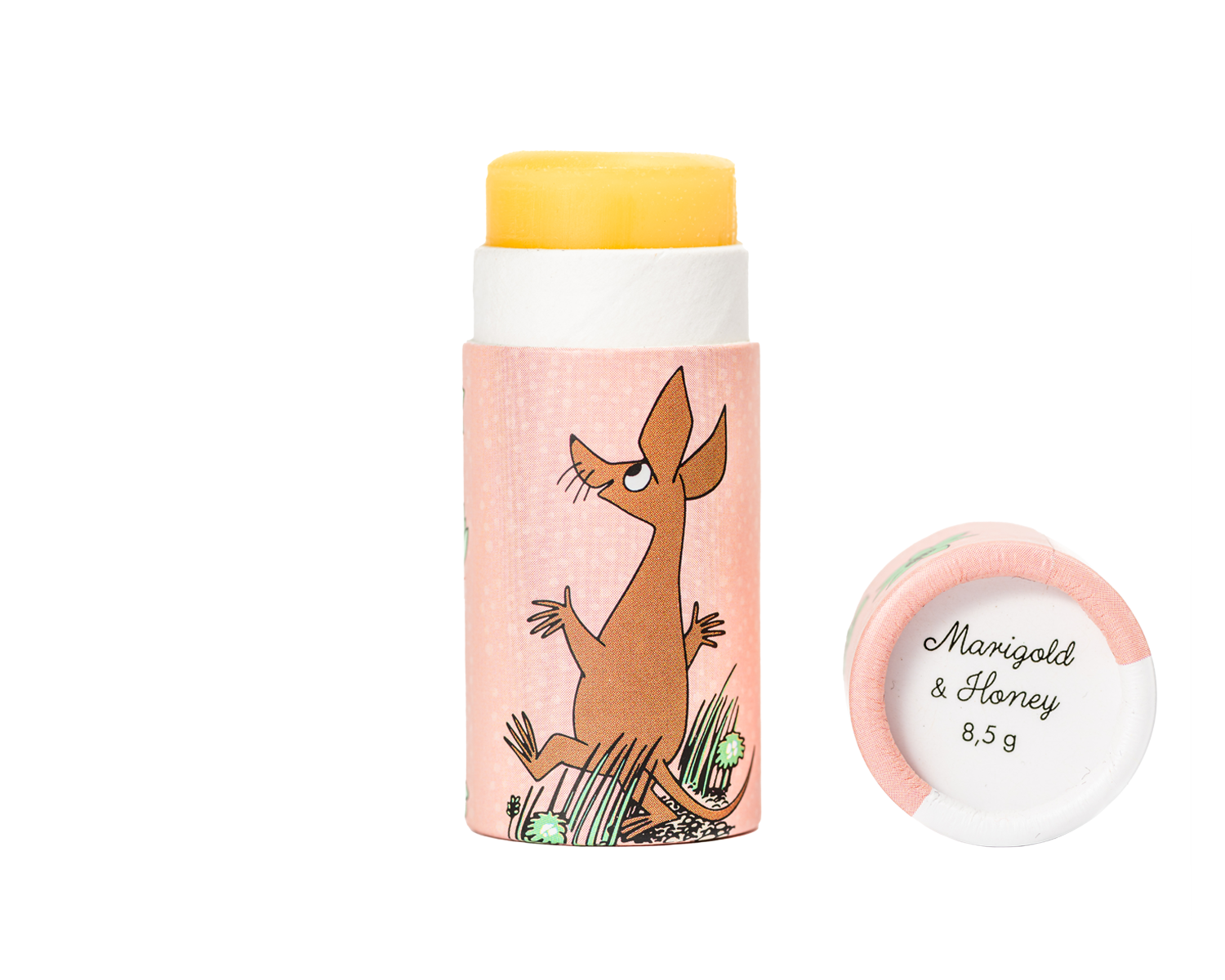 Läppcerat Moomin Ringblomma & honung motiv med Sniff - Naturboden