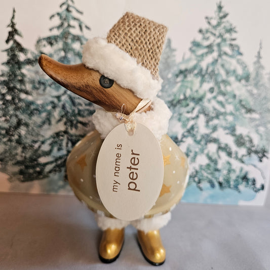 julanka i bambu Peter med guldstövlar - Naturboden