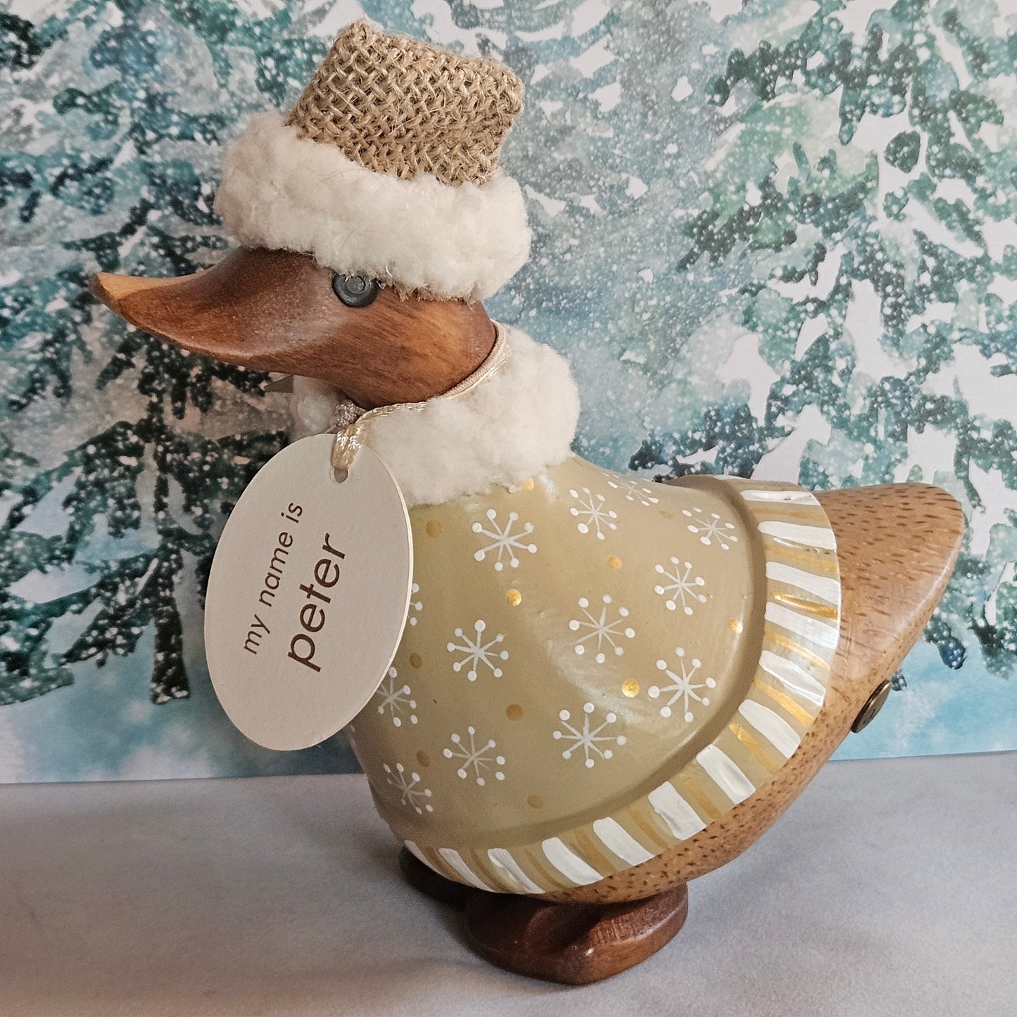 julanka med vinterbakgrund - Naturboden