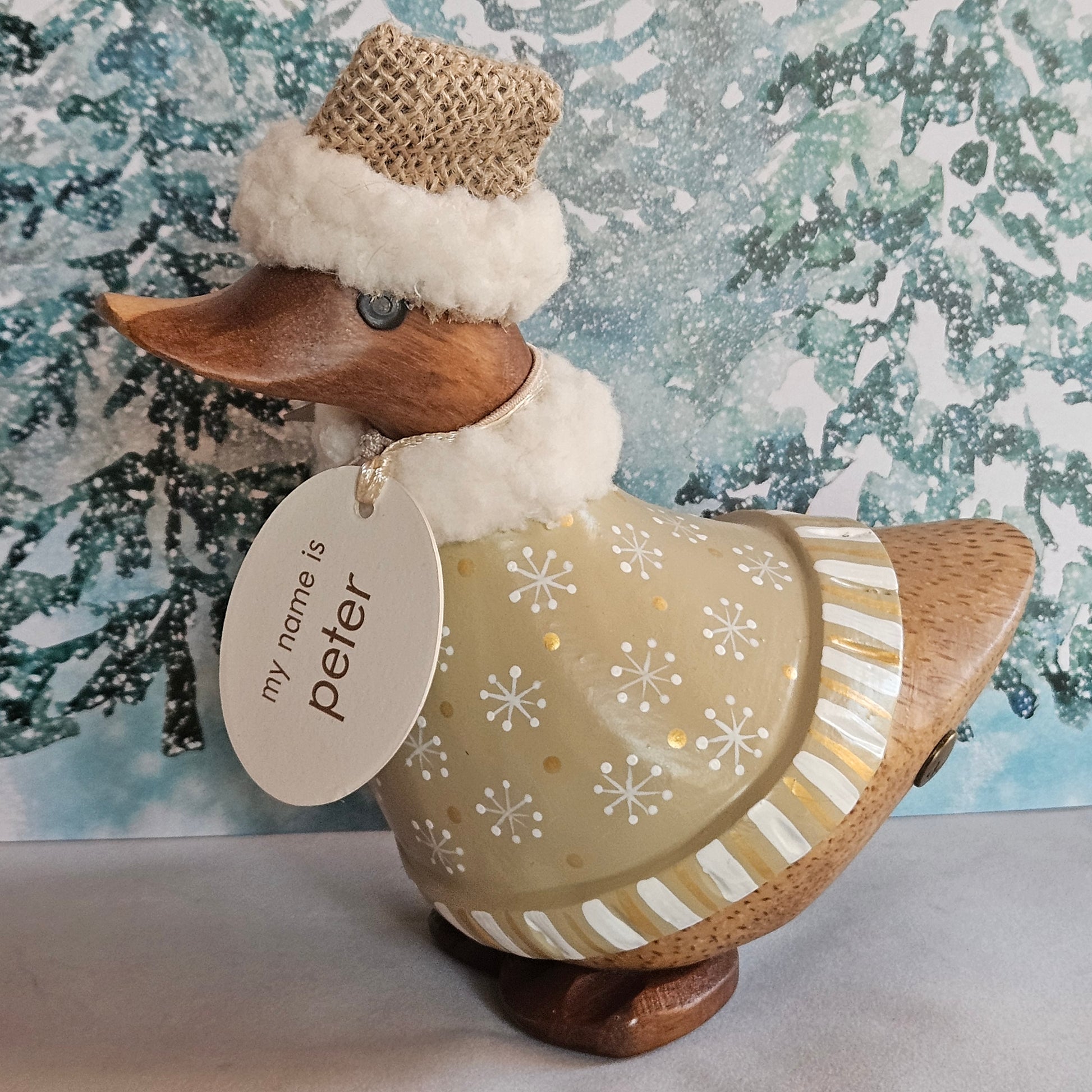 julanka med vinterbakgrund - Naturboden