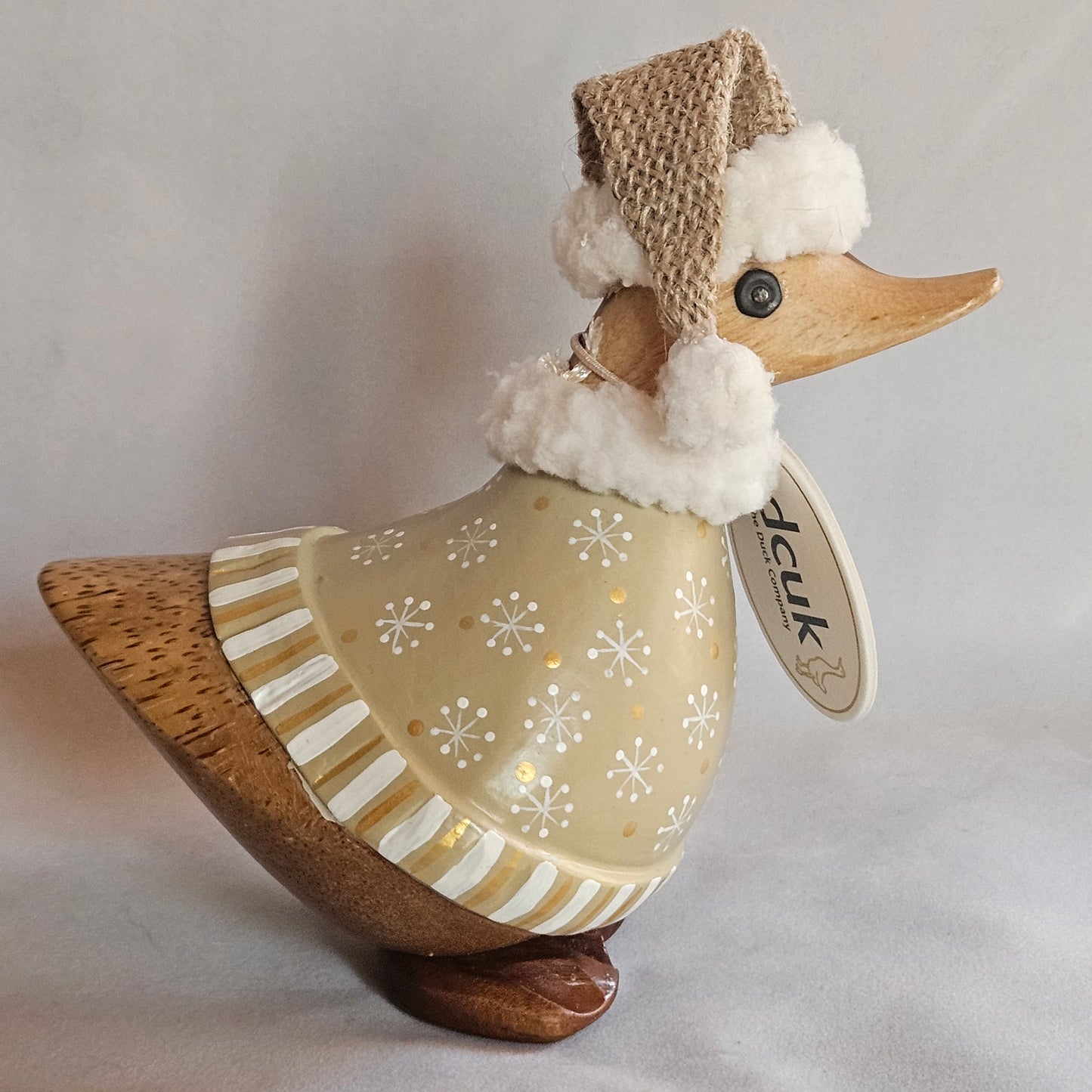 julanka Peter bambu med dress i beige och vit - Naturboden