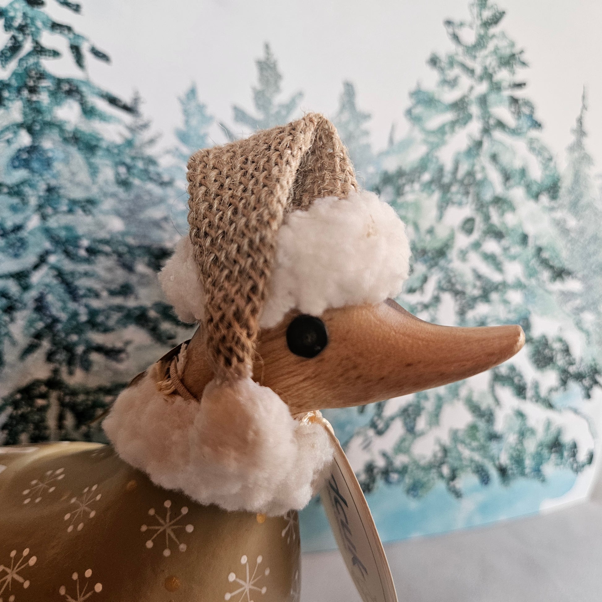 julanka i bambu Peter höger sida ansikte - Naturboden