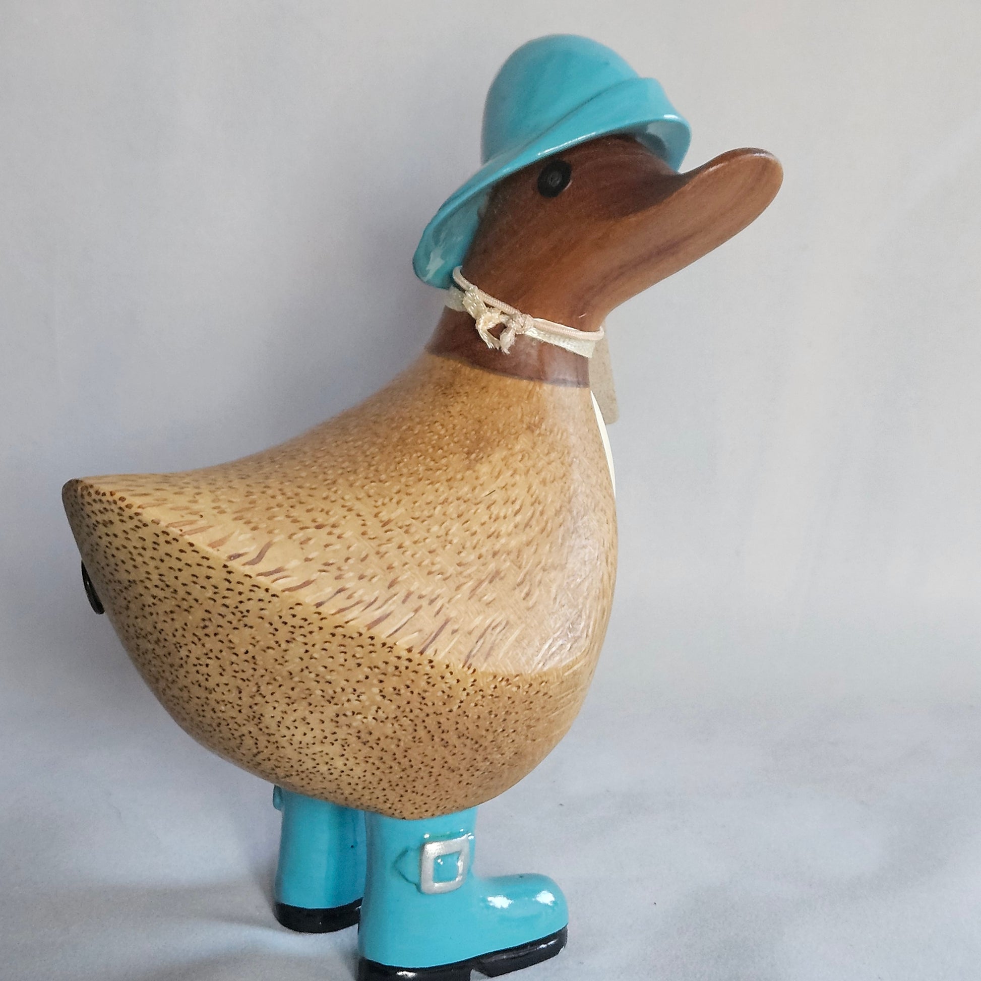 Anka i bambu blå hatt och stövlar - Naturboden