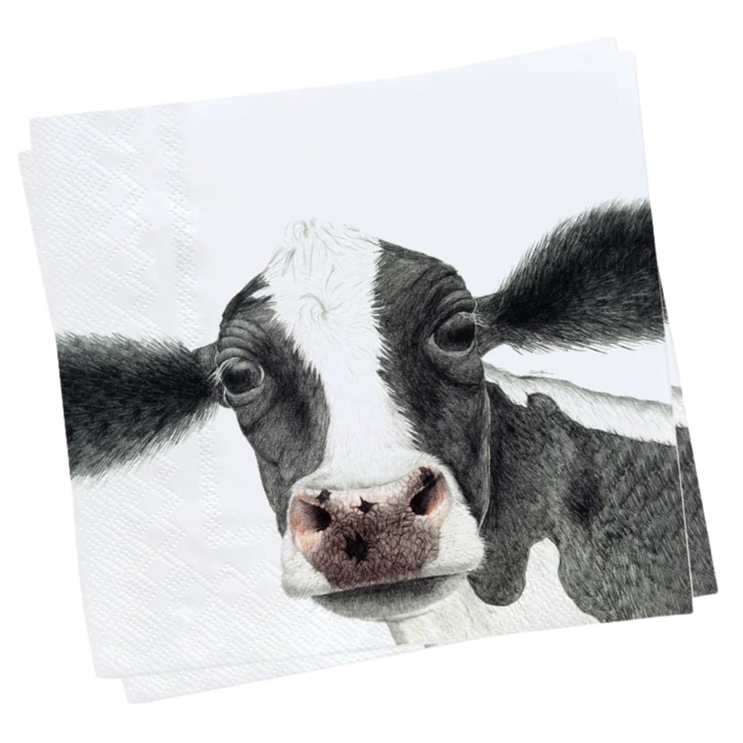 Servetter 20-p motiv kossan Rosa - Naturboden