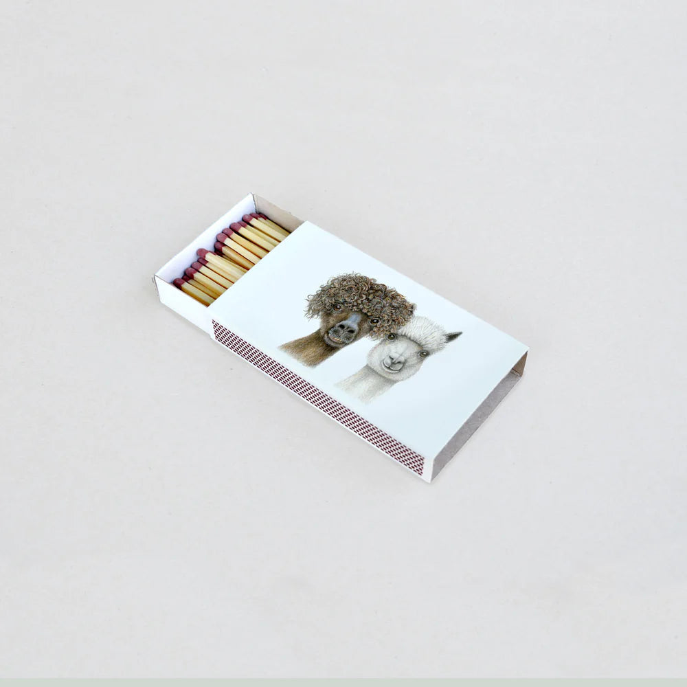 Tändsticksask - Alpackor - Naturboden