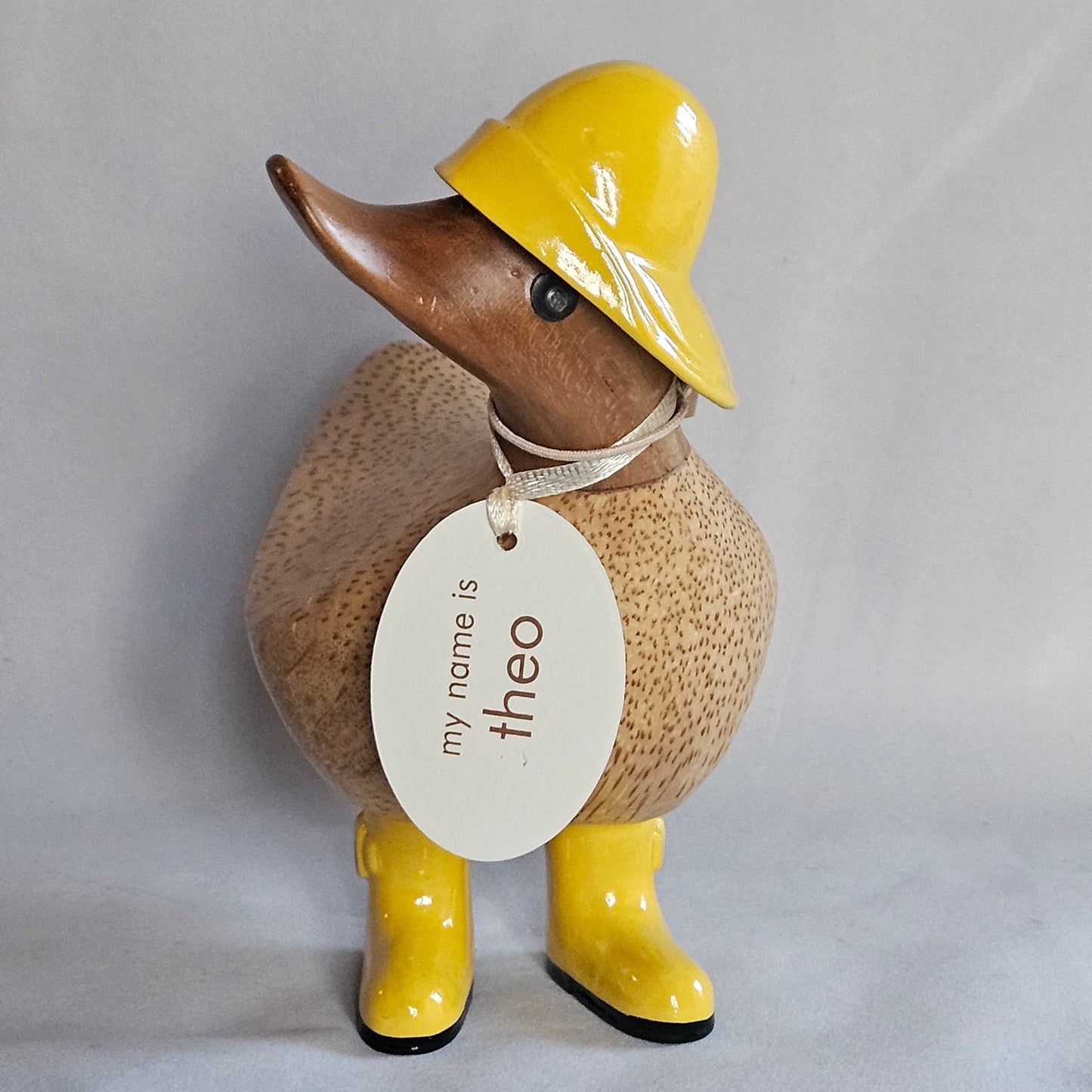 Anka i bambu gul med regnställ, Theo - Naturboden