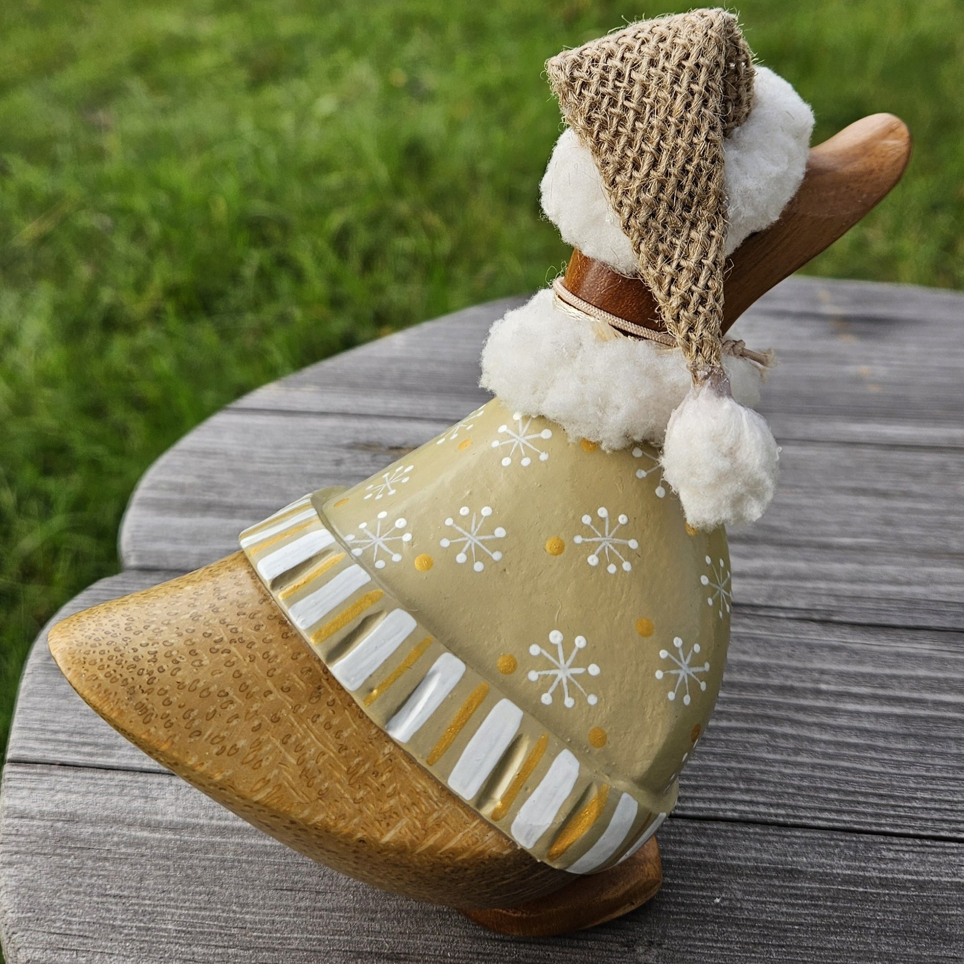 Bambuanka i ljustonad juldress - Naturboden