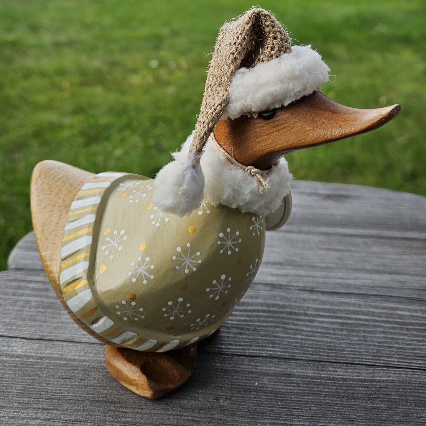 Anka i bambu med jultema, Tim - Naturboden