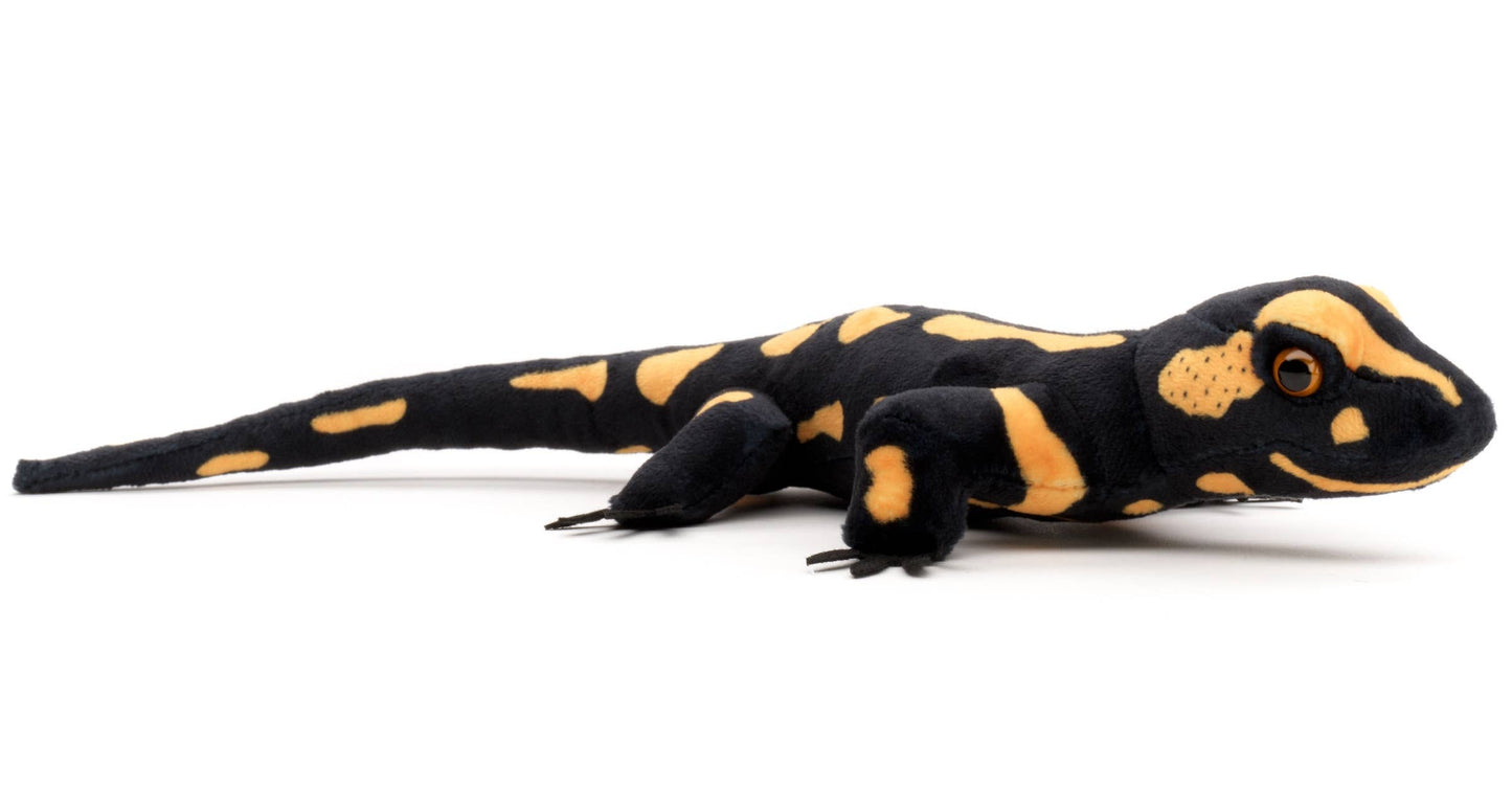 Mjukisdjur eldsalamander svart och gul - Naturboden