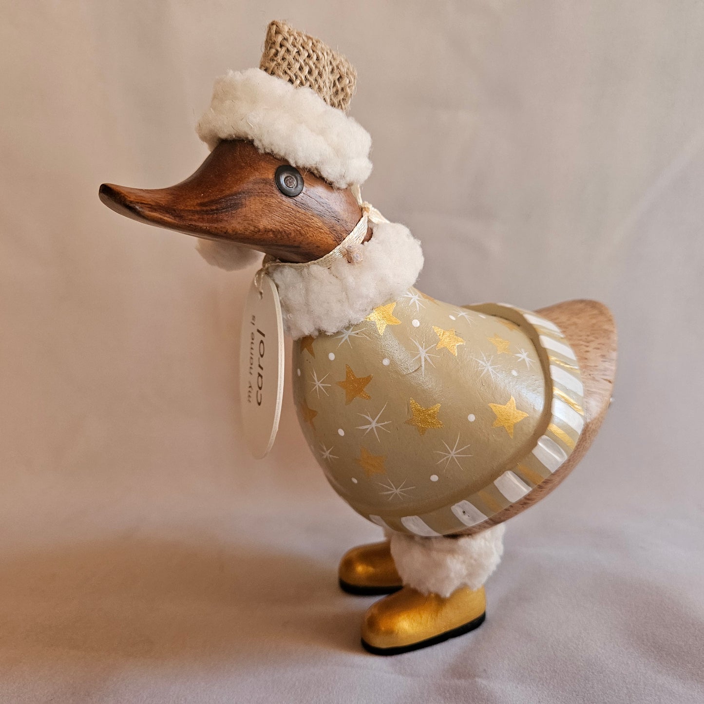 julanka i bambu, beige, guld och vit - Naturboden