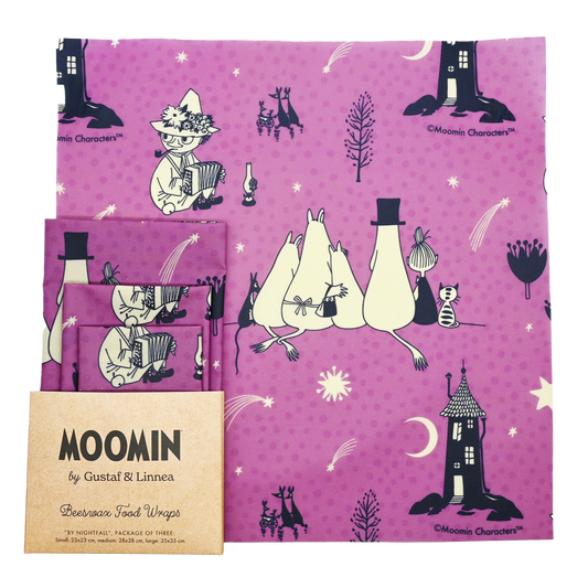 Bivaxdukar 3-p Moomin "By nightfall"