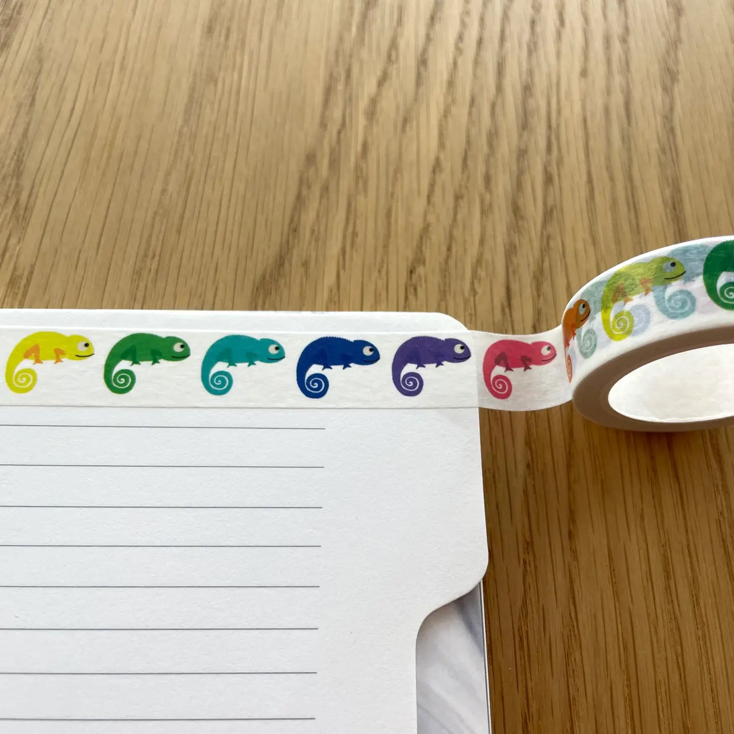 dekoratonstejp kameleonter i regnbågsfärger - Naturboden